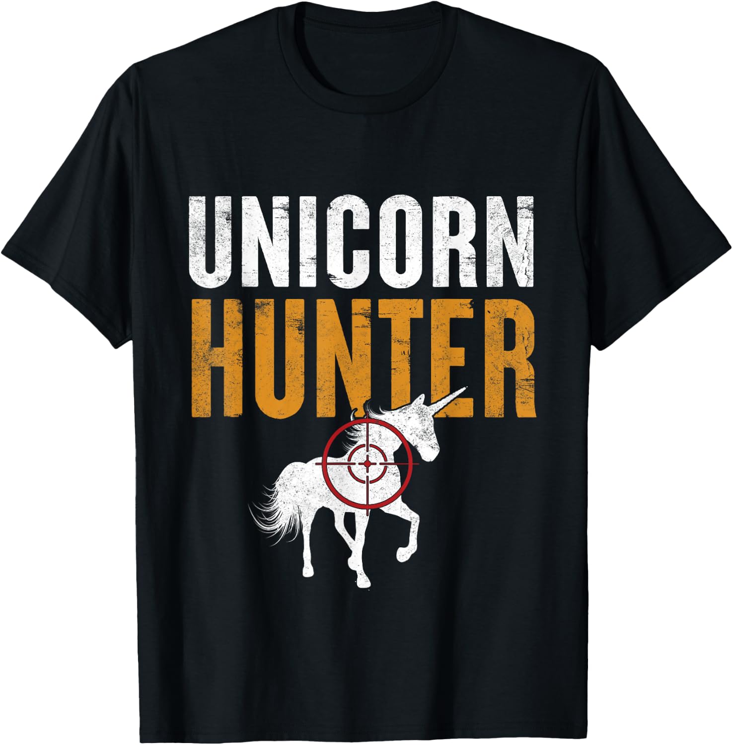 Funny Lazy Halloween Costume Unicorn Hunter Costume Men T-Shirt - T-Shirt | Black