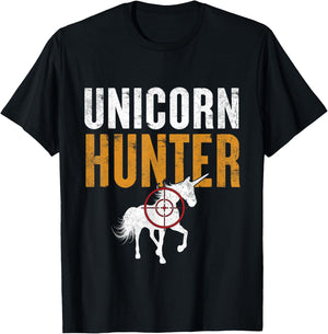 Funny Lazy Halloween Costume Unicorn Hunter Costume Men T-Shirt - T-Shirt | Black