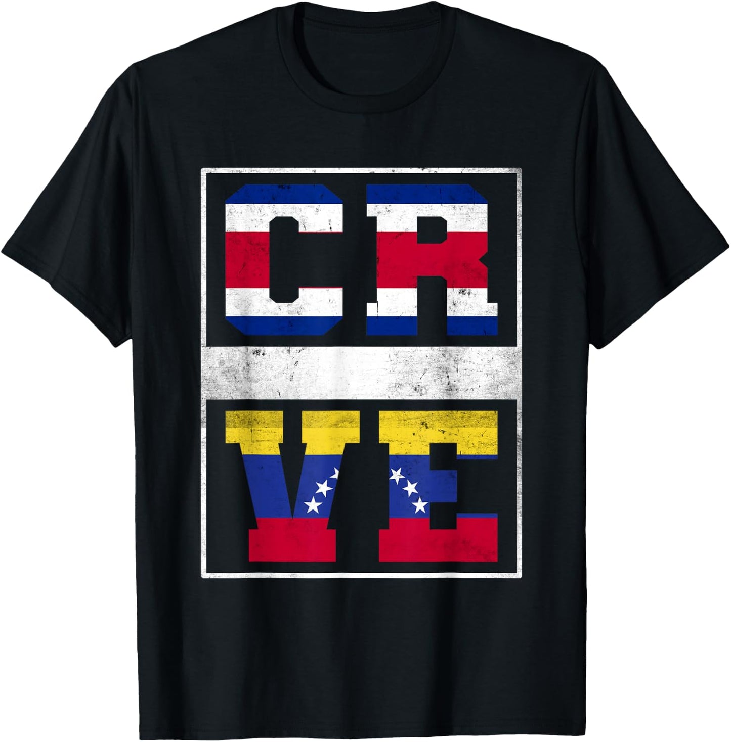 Costa Rica and Venezuela Mix Costa Rican Venezuelan Roots T-Shirt - T-Shirt | Black