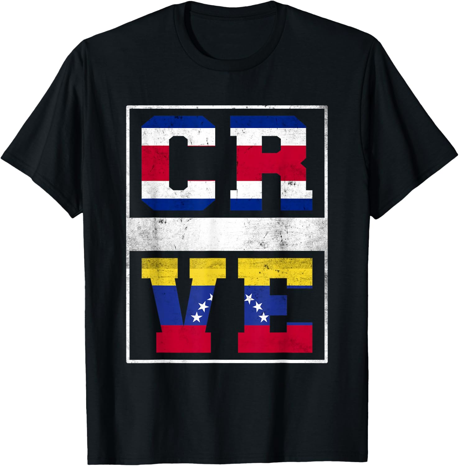 Costa Rica and Venezuela Mix Costa Rican Venezuelan Roots T-Shirt - T-Shirt | Black