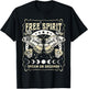 Vintage Retro Free Spirit Dream on Dreamer Butterfly T-Shirt - T-Shirt | Black