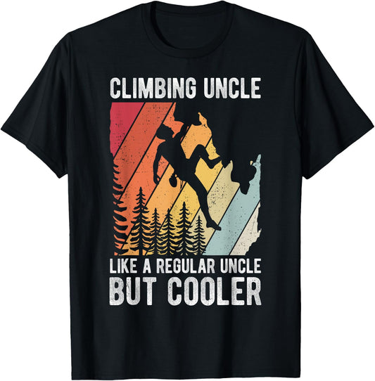 Climbing Family Nature Mountain Sport Climber Lover T-Shirt - T-Shirt | Black