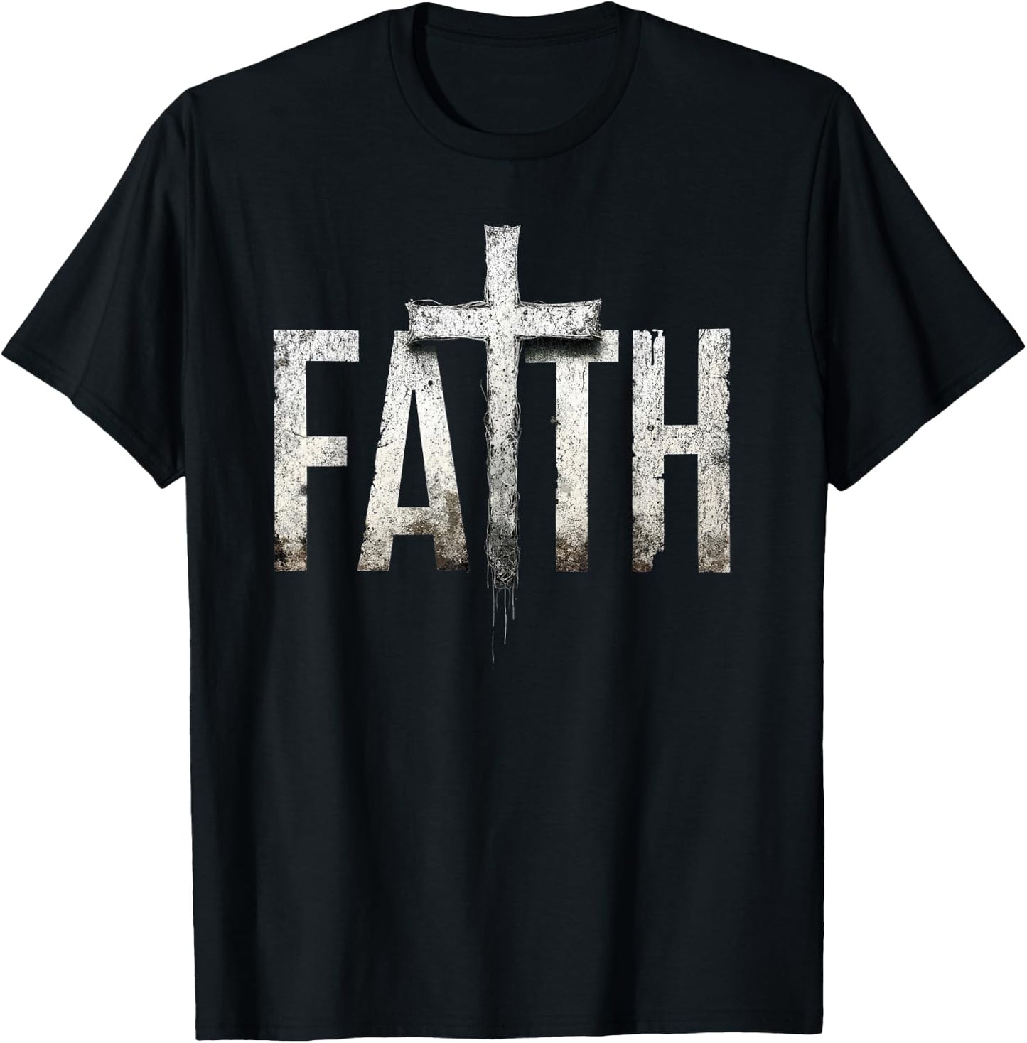 Christ Religious Faith Cross T-Shirt - T-Shirt | Black