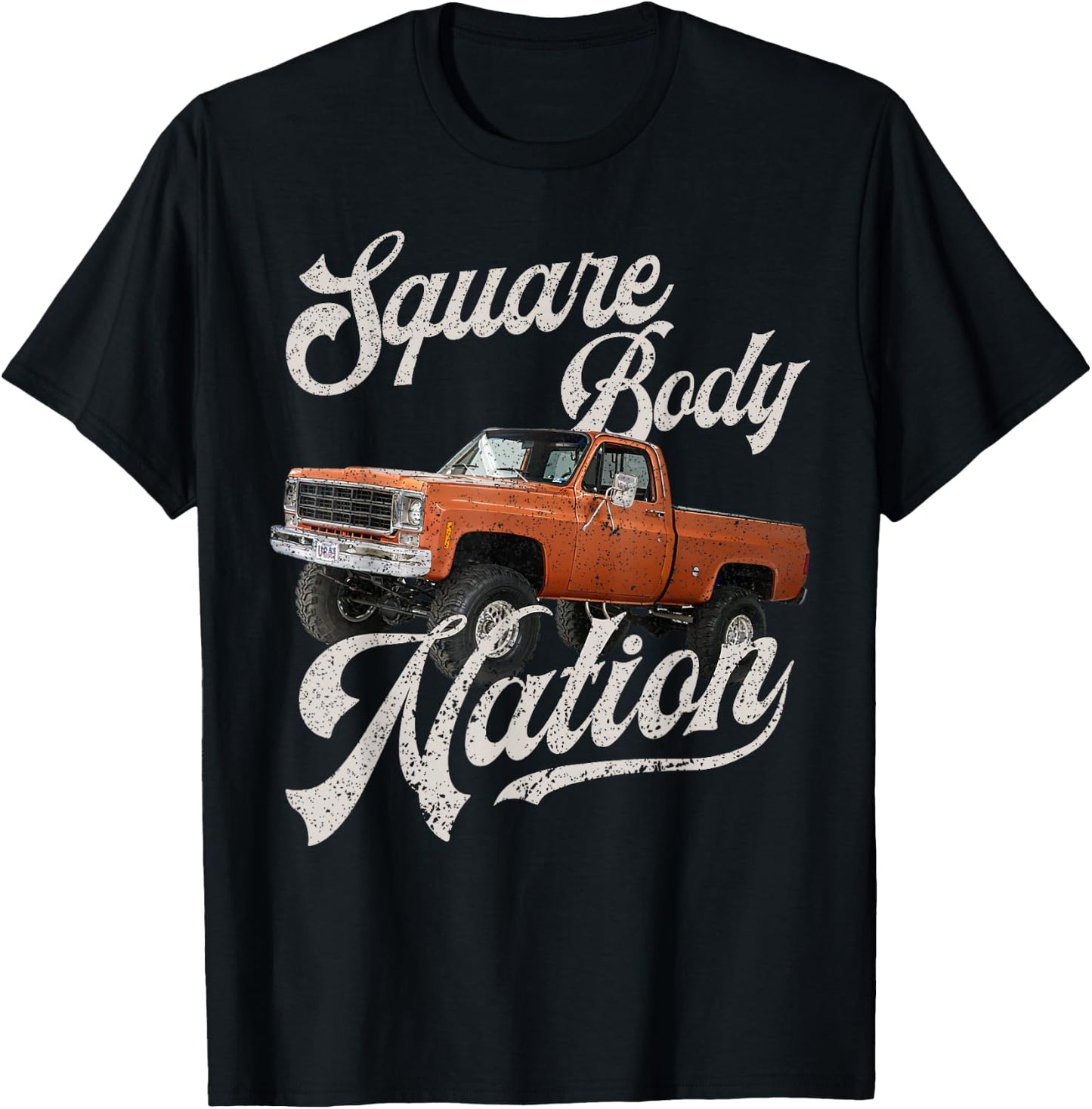 Squarebody Life Classic Pickup Square Body C30 C10 K10 Truck T-Shirt - T-Shirt | Black