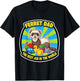 Funny Ferret Dad Best Job in The World Father's Day Parent T-Shirt - T-Shirt | Black