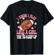 I Know I Play Like A Girl Try To Keep Up American Football T-Shirt - T-Shirt | Black