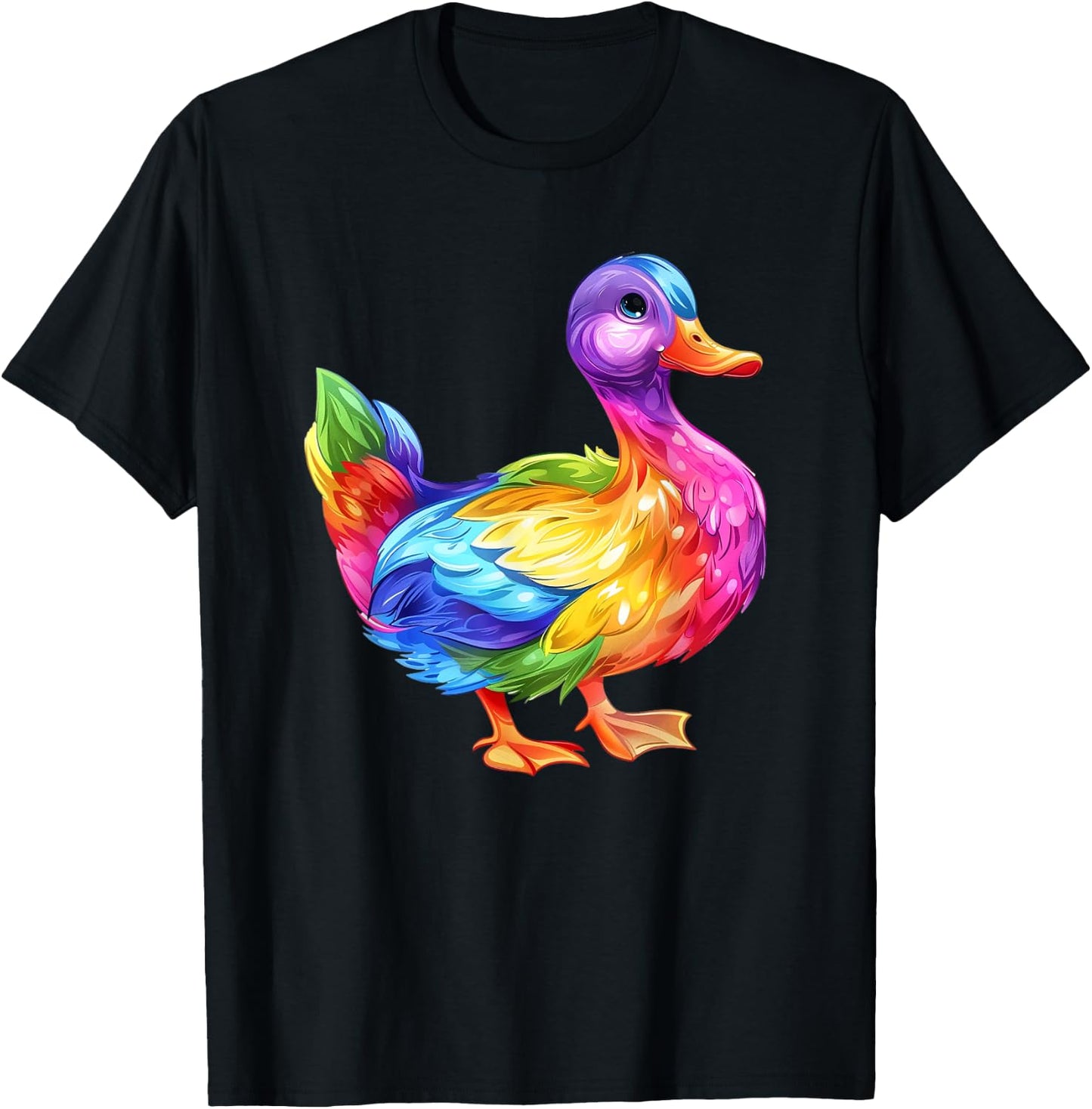 Duck Rainbow T-Shirt - T-Shirt | Black