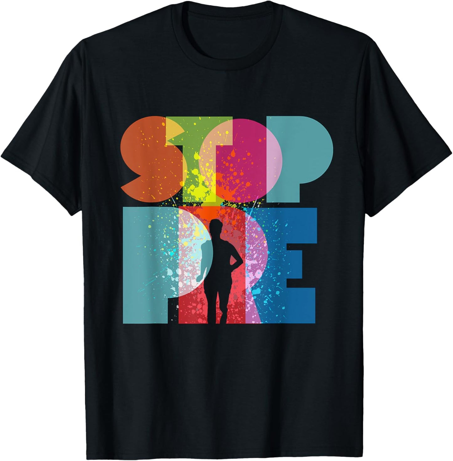 Stop Pre T Shirt Runners Track Running Enthusiasts T-Shirt - T-Shirt | Black