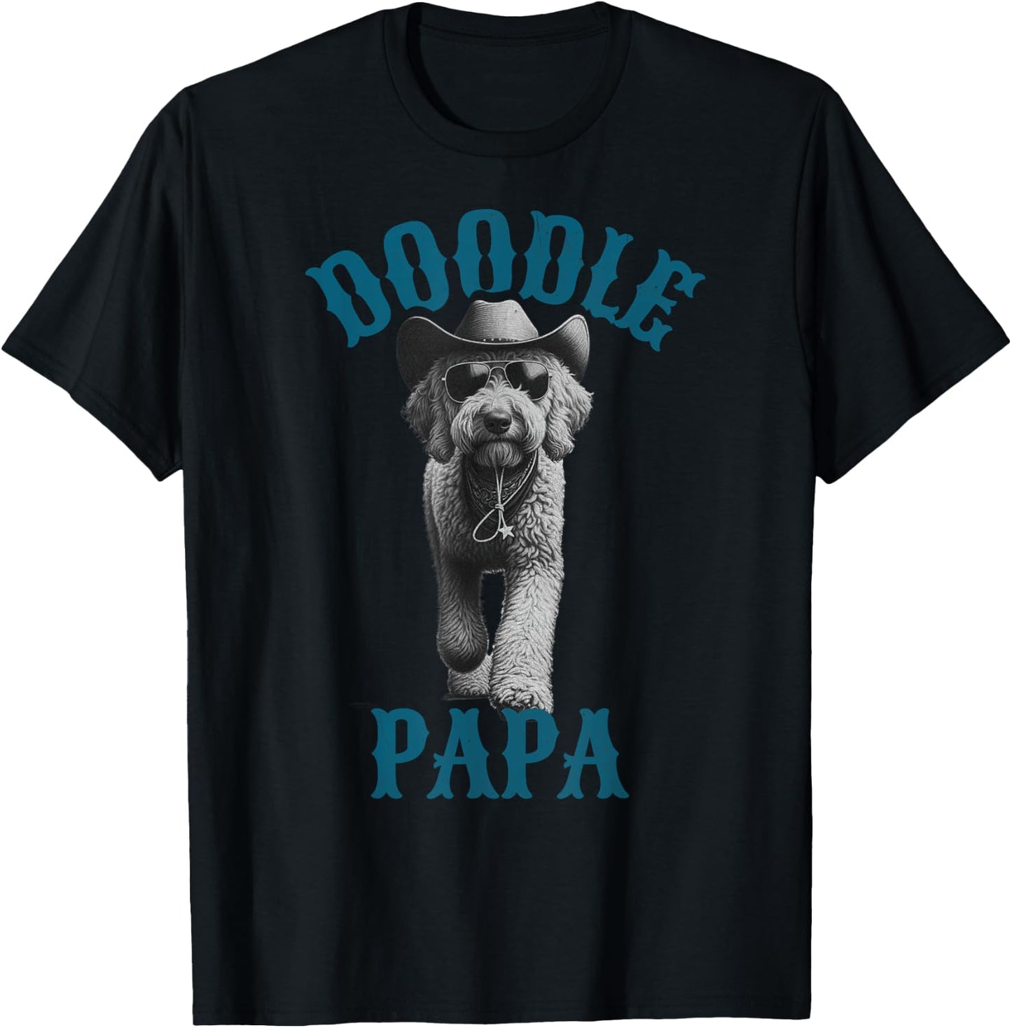 Doodle Papa - Labradoodle Goldendoodle Dad T-Shirt - T-Shirt | Black