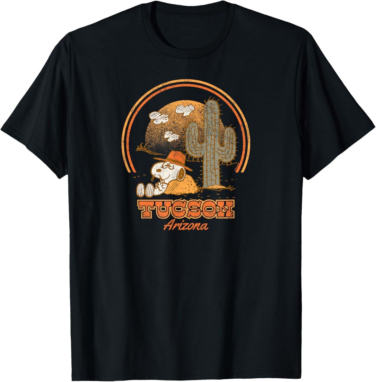 Peanuts - Spike Tucson Arizona Relaxing in Desert T-Shirt - T-Shirt | Black