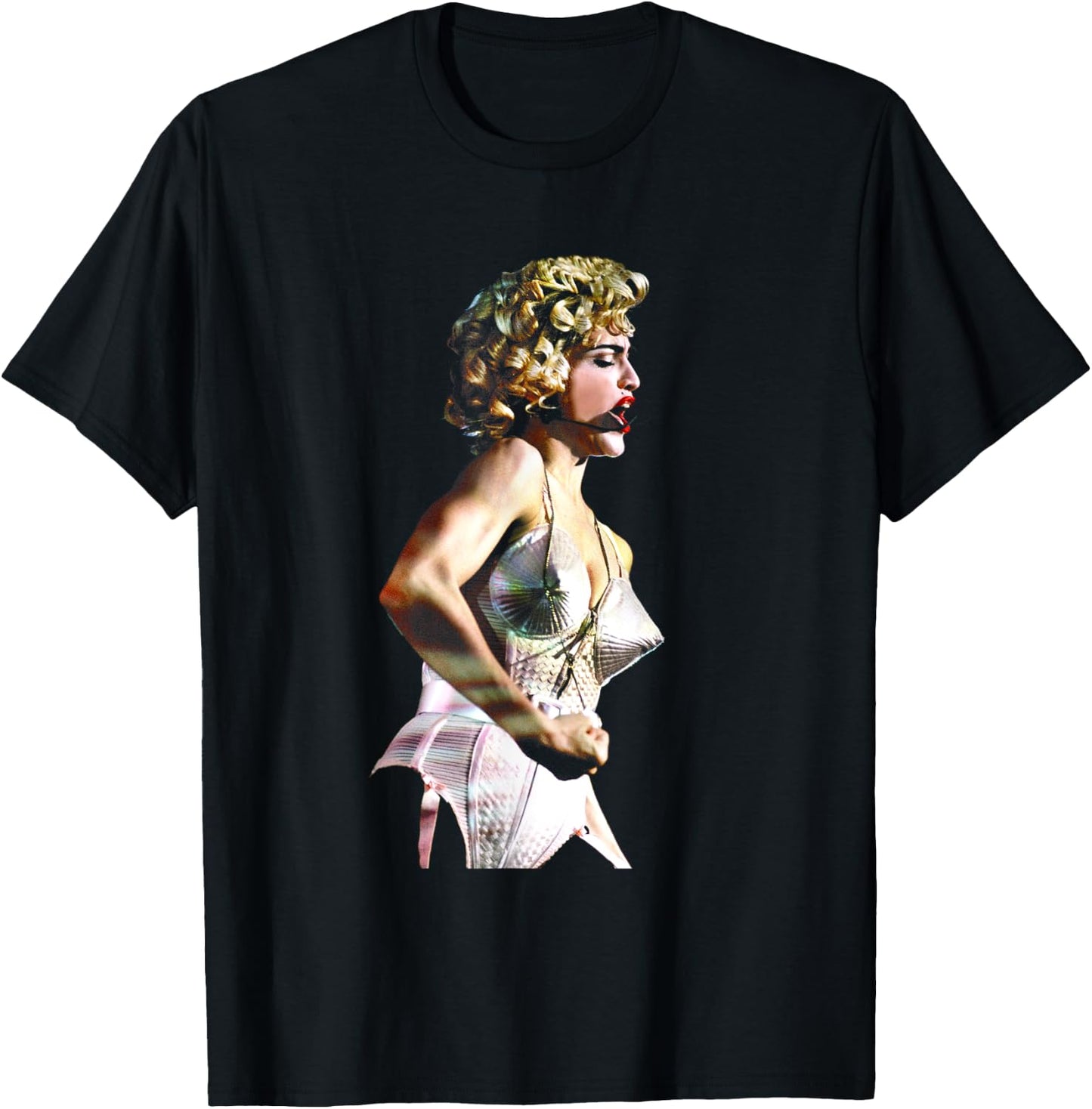 Madonna Corset Live Blonde Ambition By Stephen Wright T-Shirt - T-Shirt | Black