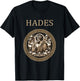 Agema Apparel Hades Greek God of the Underworld , Small, Black T-Shirt - T-Shirt | Black