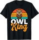 Owl King Owl T-Shirt - T-Shirt | Black