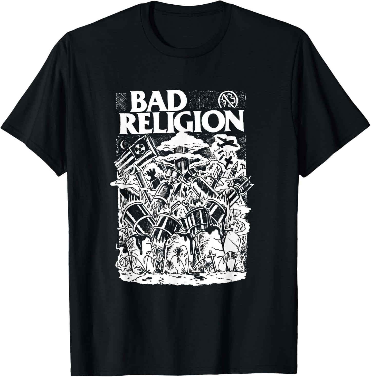 Bad Religion - Official Merchandise - Wasteland T-Shirt - T-Shirt | Black