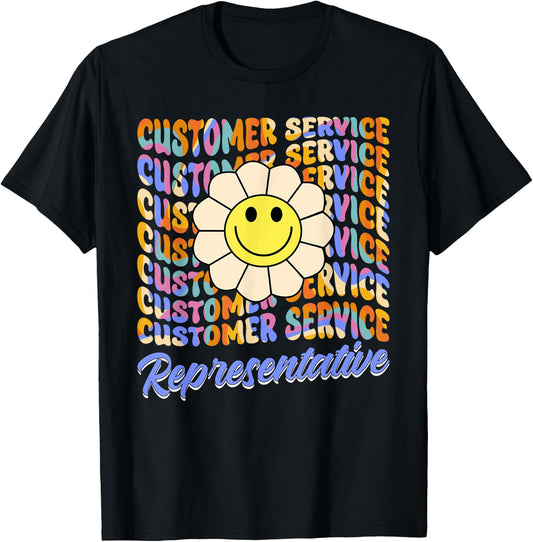 Sunflower Customer Service Representative Women T-Shirt - T-Shirt | Black