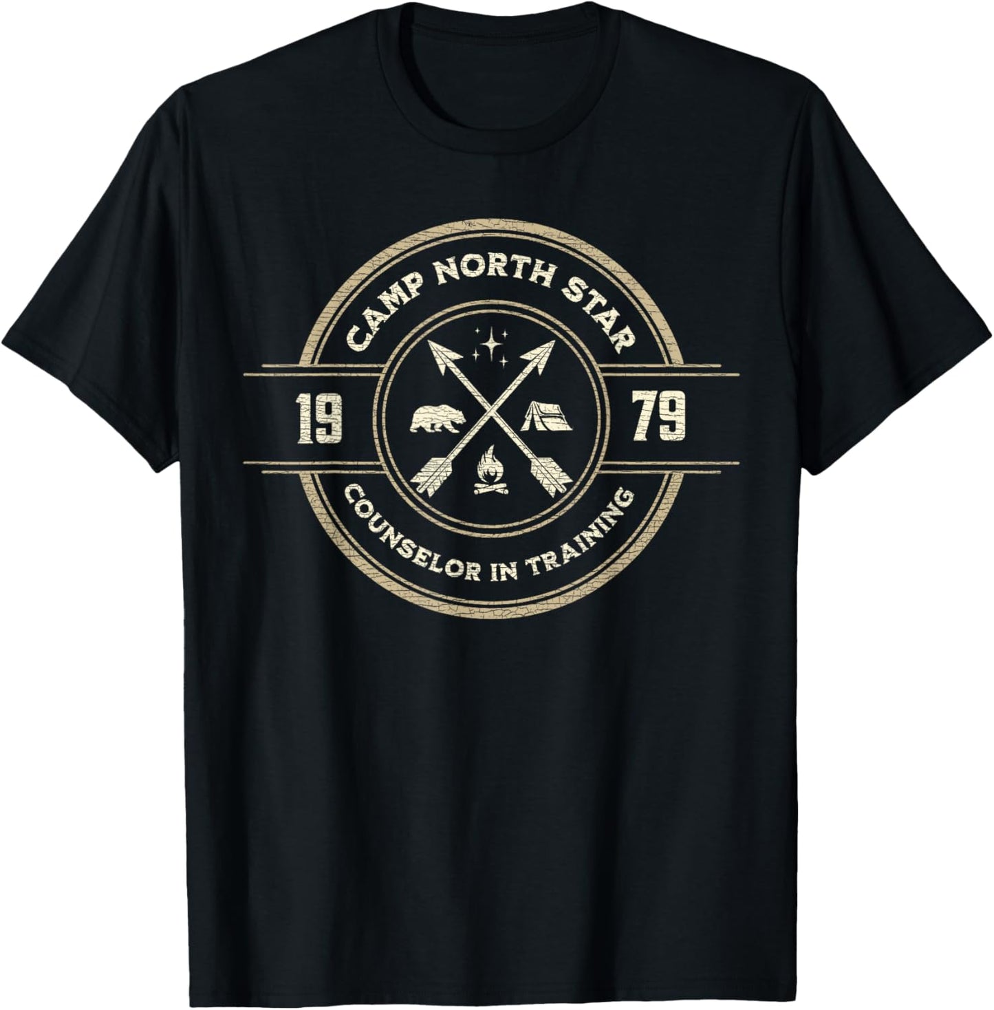 Meatballs Camp North Star | Fun Retro Summer Camp Movie Fan T-Shirt - T-Shirt | Black