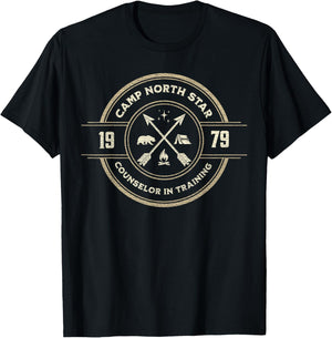 Meatballs Camp North Star | Fun Retro Summer Camp Movie Fan T-Shirt - T-Shirt | Black
