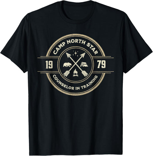 Meatballs Camp North Star | Fun Retro Summer Camp Movie Fan T-Shirt - T-Shirt | Black