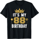 It's My 88th Birthday Gift 88 Years Old Man And Woman T-Shirt - T-Shirt | Black
