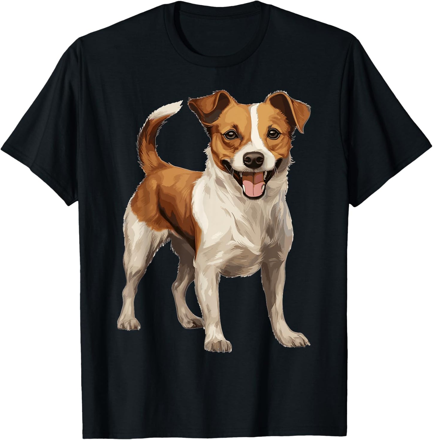 Jack Russell Terrier Dog Breed Pet Cute Graphic T-Shirt - T-Shirt | Black