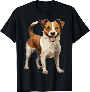 Jack Russell Terrier Dog Breed Pet Cute Graphic T-Shirt - T-Shirt | Black