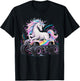 Monster Truck Unicorn Birthday Party Girls Monster Truck T-Shirt - T-Shirt | Black