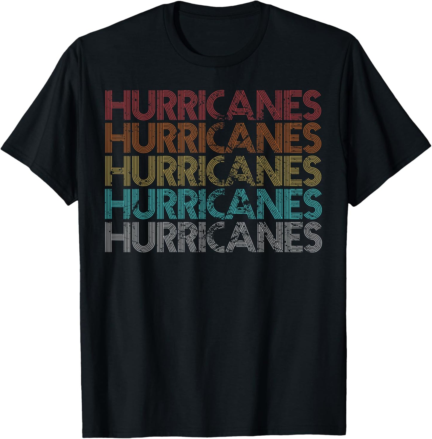 Retro Vintage Hurricanes T-Shirt - T-Shirt | Black