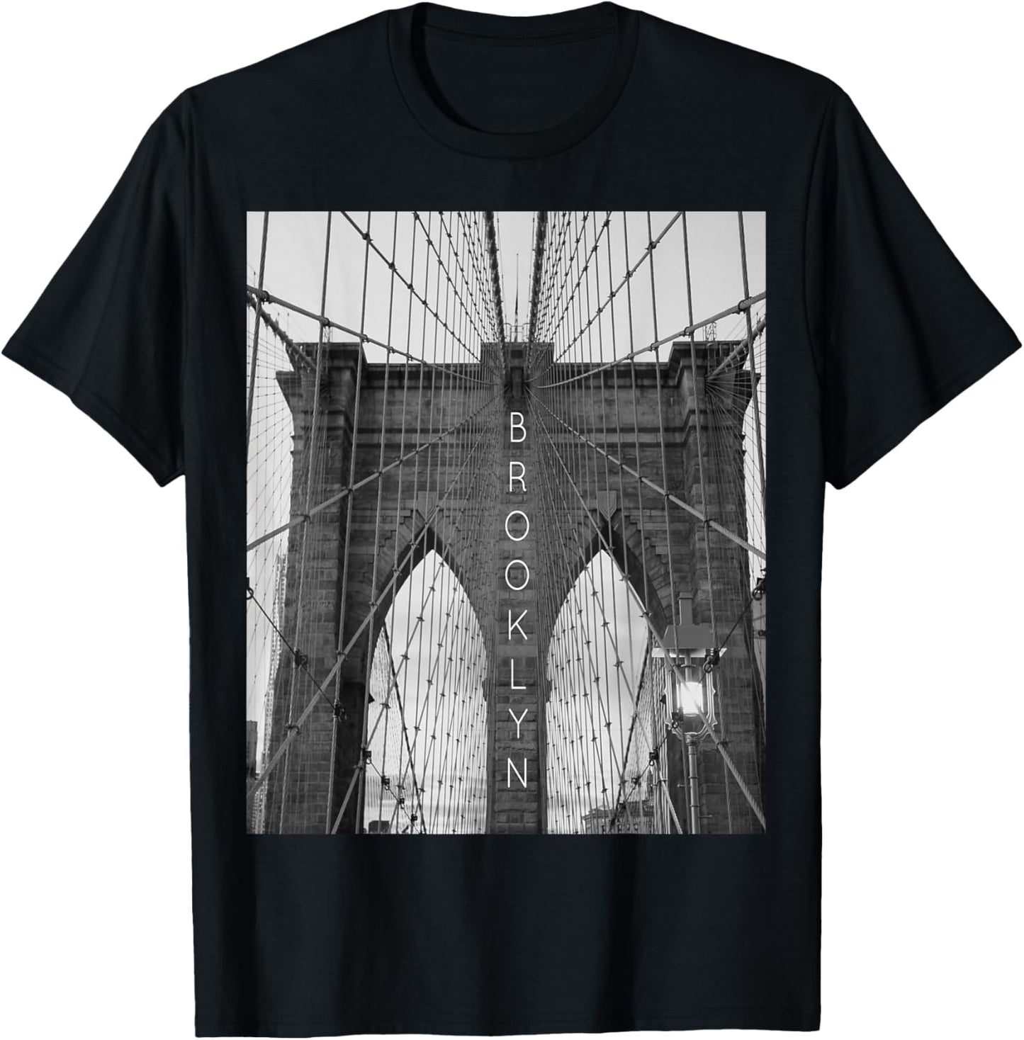 New York City Brooklyn Bridge Small T-Shirt - T-Shirt | Black