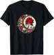 Poinsettia Lovers Snugg Christmas Poinsettias Art Nouveau Poinsettia -Adults Black Small Short Sleeve T-Shirt - T-Shirt | Black