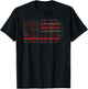 Clan MacNaughton Scottish tartan US flag kilt Scotland T-Shirt - T-Shirt | Black