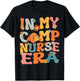In My Camp Nurse Era Retro Groovy Summer Camp Nurse Cute Men Women Girls Kids T-Shirt - T-Shirt | Black