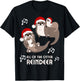 Christmas Otter Puns All of the Otter Reindeer Boys, Girls T-Shirt - T-Shirt | Black