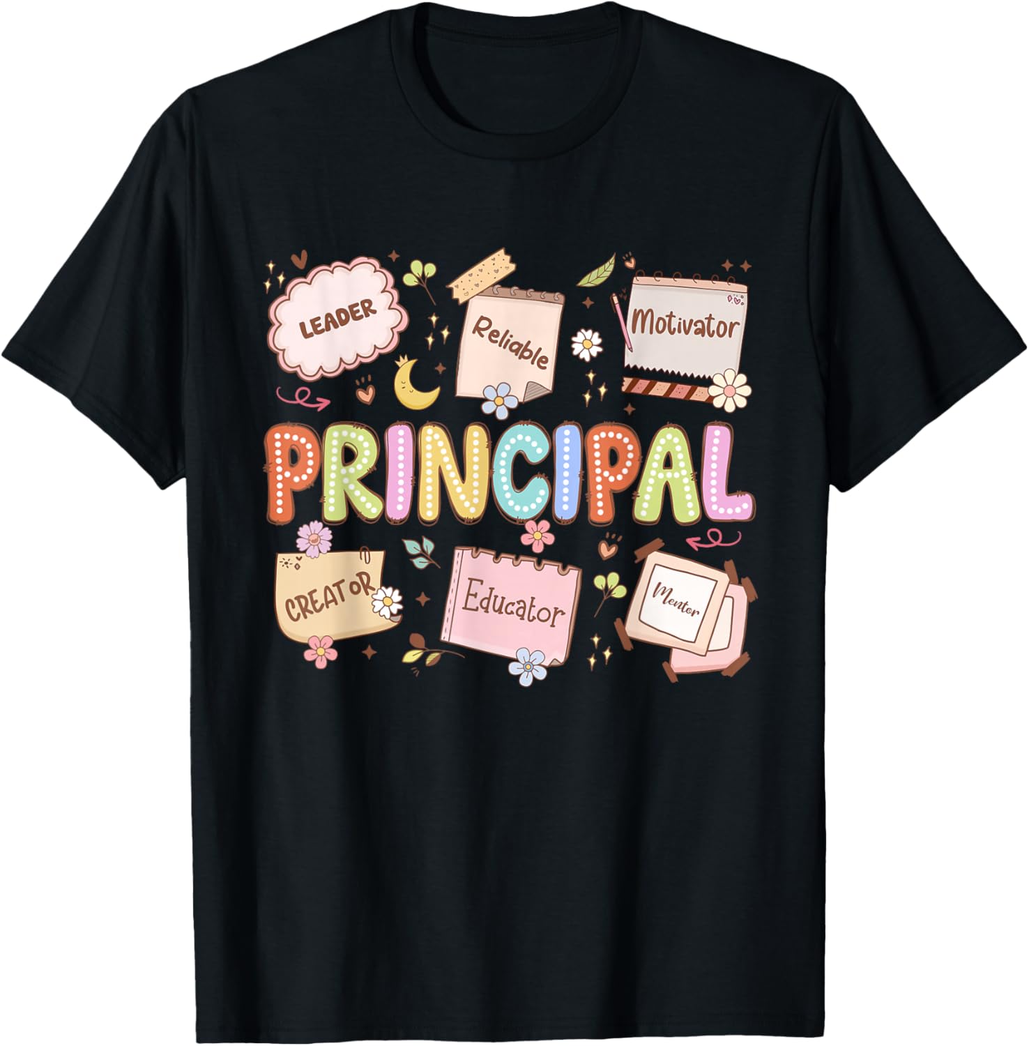School Principal Appreciation National Principals Month T-Shirt - T-Shirt | Black