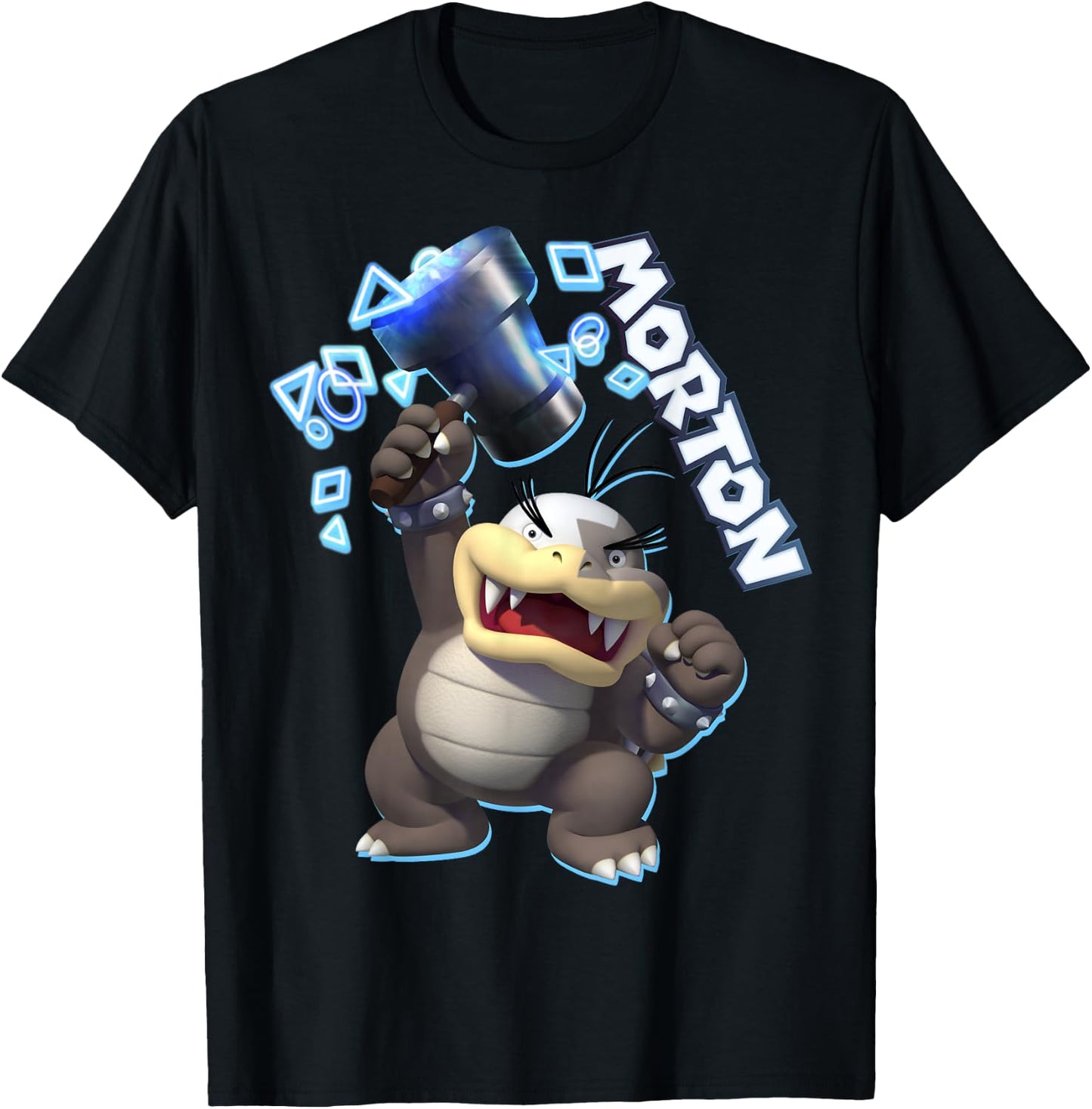 Super Mario Morton Action Pose Logo T-Shirt - T-Shirt | Black