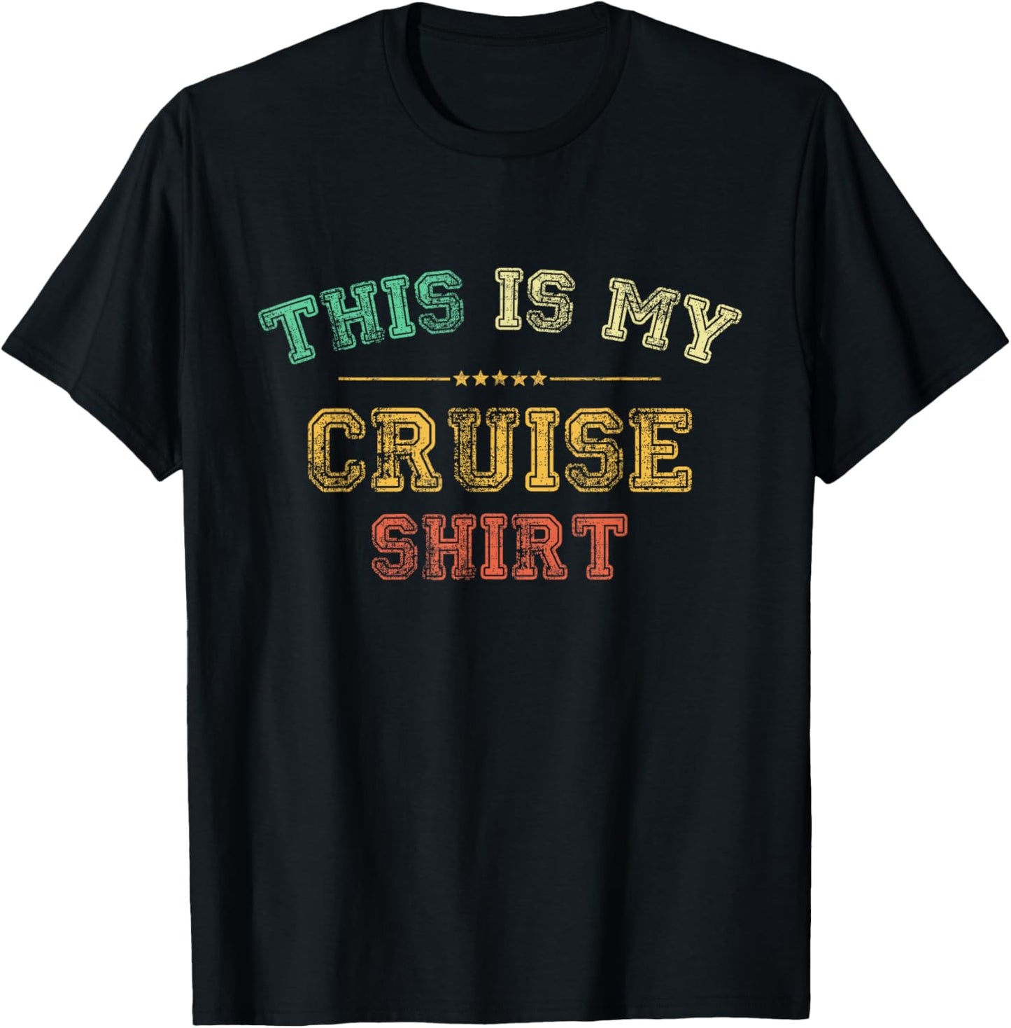 This is My Cruise Shirt Funny Love Cruising Vacation Trip T-Shirt - T-Shirt | Black