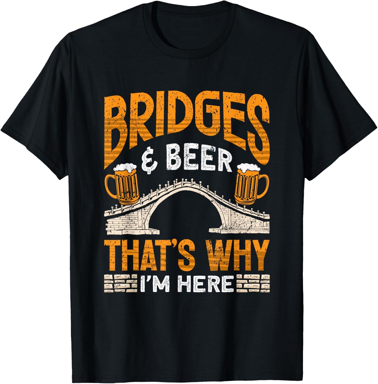 Bridge Building and Bridge Engineer Civil Engineering T-Shirt - T-Shirt | Black