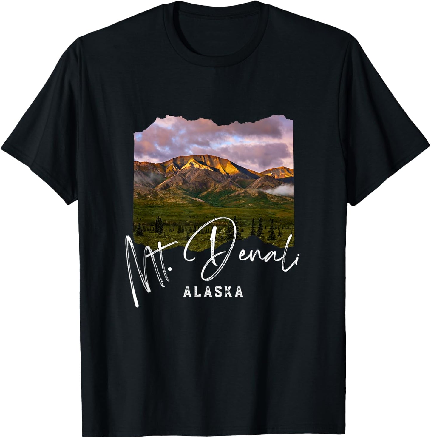 Mount Denali Souvenir / Mt. Denali T-Shirt - T-Shirt | Black