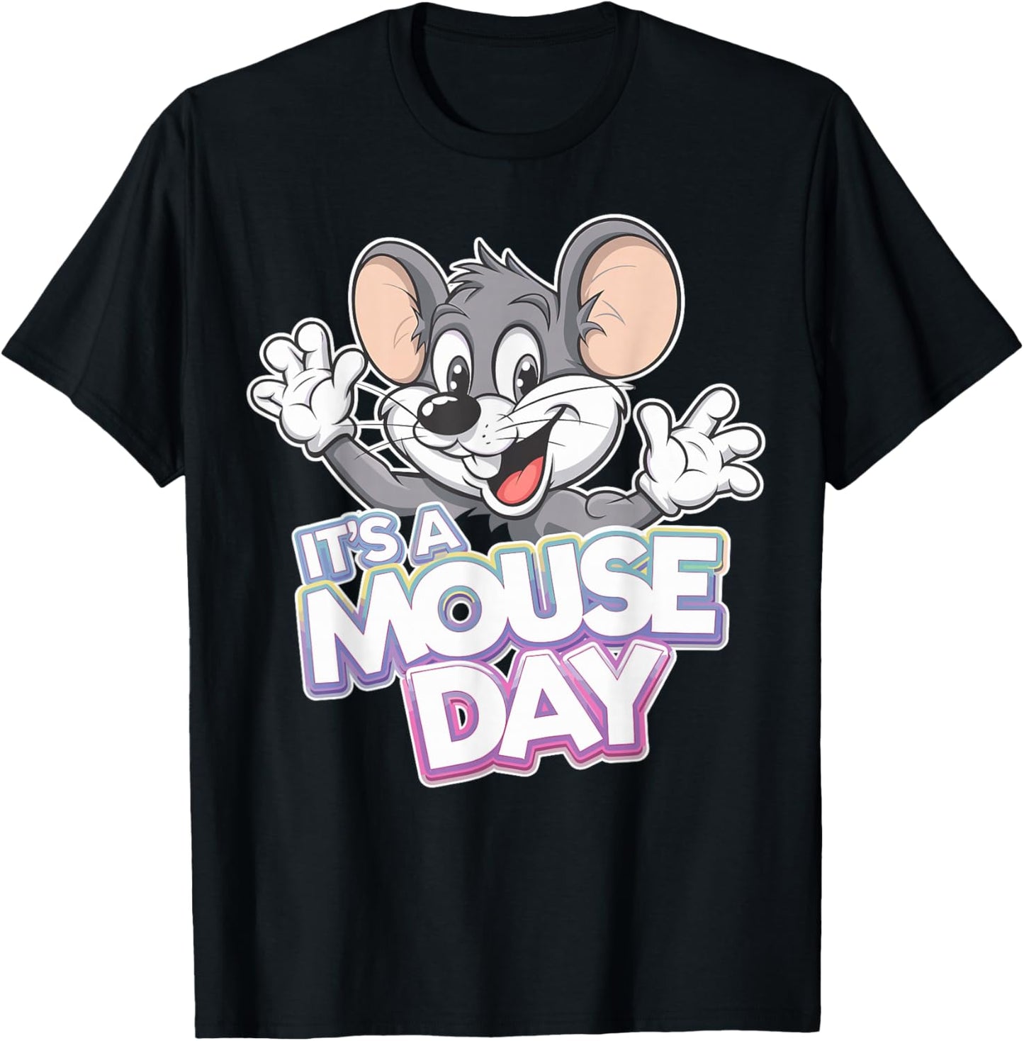 It's a Mouse Day Cute Funny Kids Party Theme Style Fun Mice T-Shirt - T-Shirt | Black