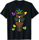 Mardi Gras Horse Face Carnival Equestrian Women Girls Kids T-Shirt - T-Shirt | Black