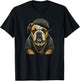 Funny Bulldog Dog Rap Hip-hop Rapper R&B Men Women Girls Kids T-Shirt - T-Shirt | Black
