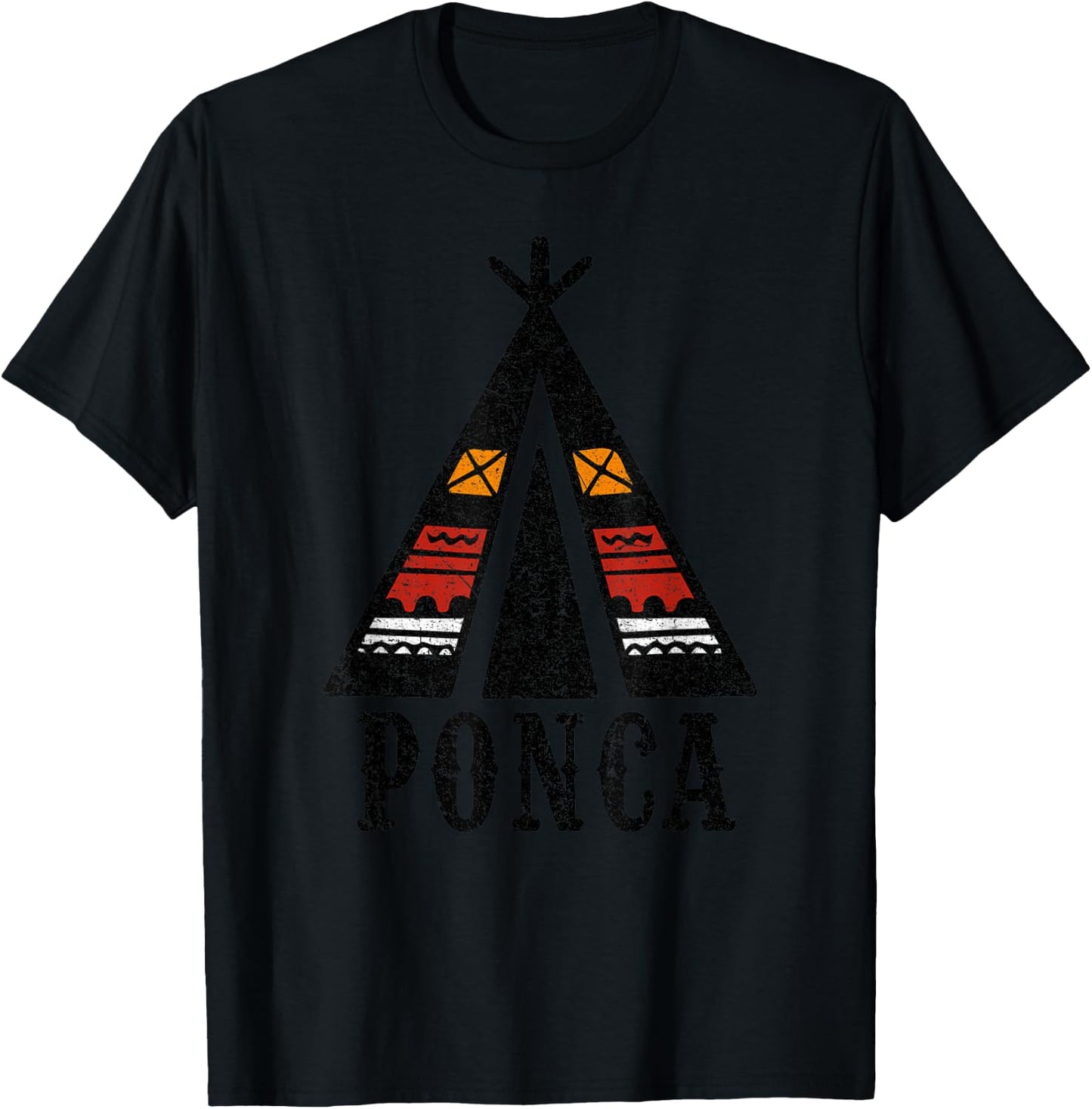 Ponca Tribe Pride Native American Indian Culture T-Shirt - T-Shirt | Black