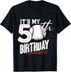 50 Years Old Vintage Baseball 50th Birthday T-Shirt - T-Shirt | Black