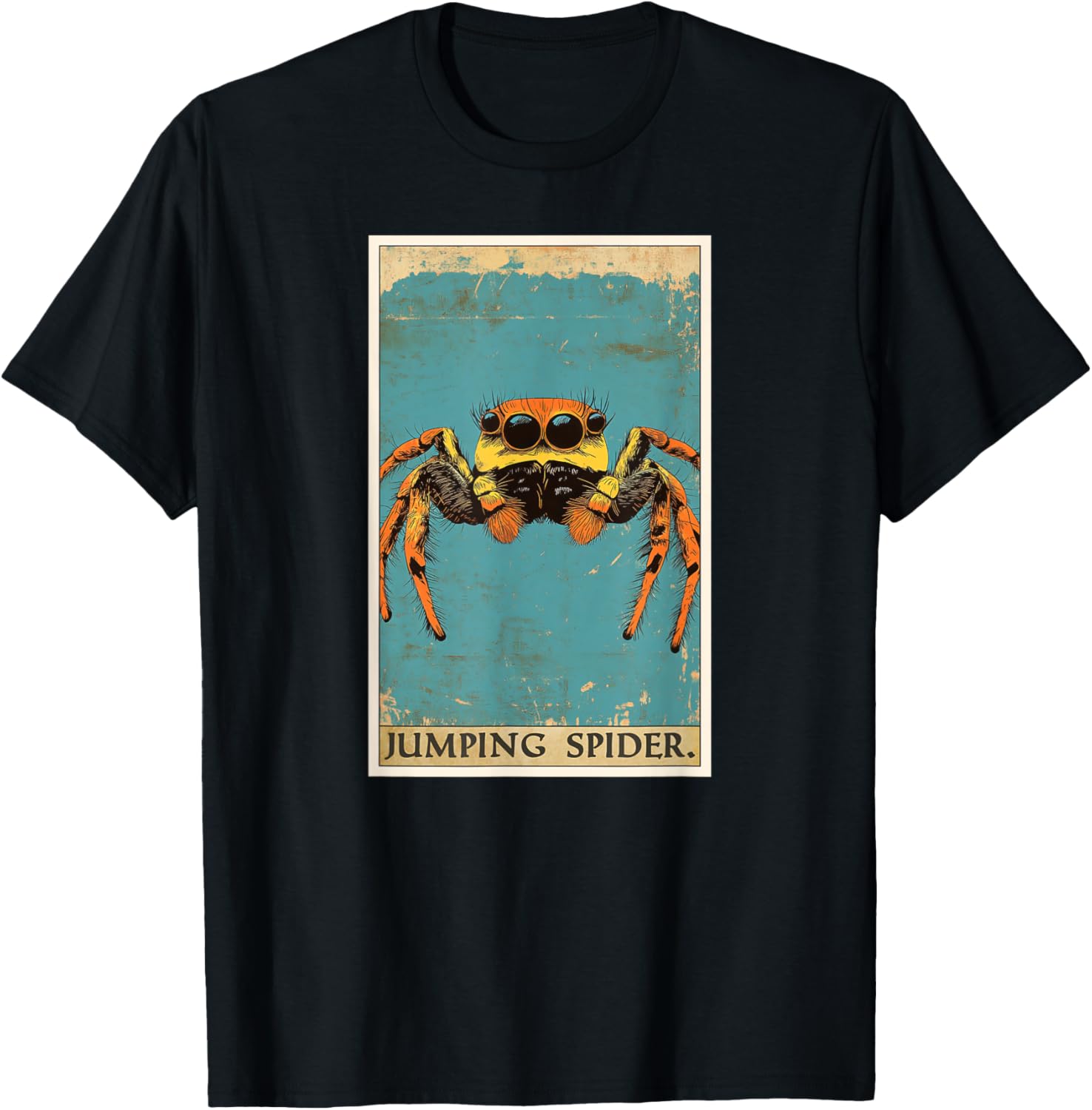 Jumping Spider Tarot Card Jumping Spiders Jumping Spider T-Shirt - T-Shirt | Black