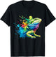 Bearded Dragon Watercolor Aesthetic Men Women Kids T-Shirt - T-Shirt | Black