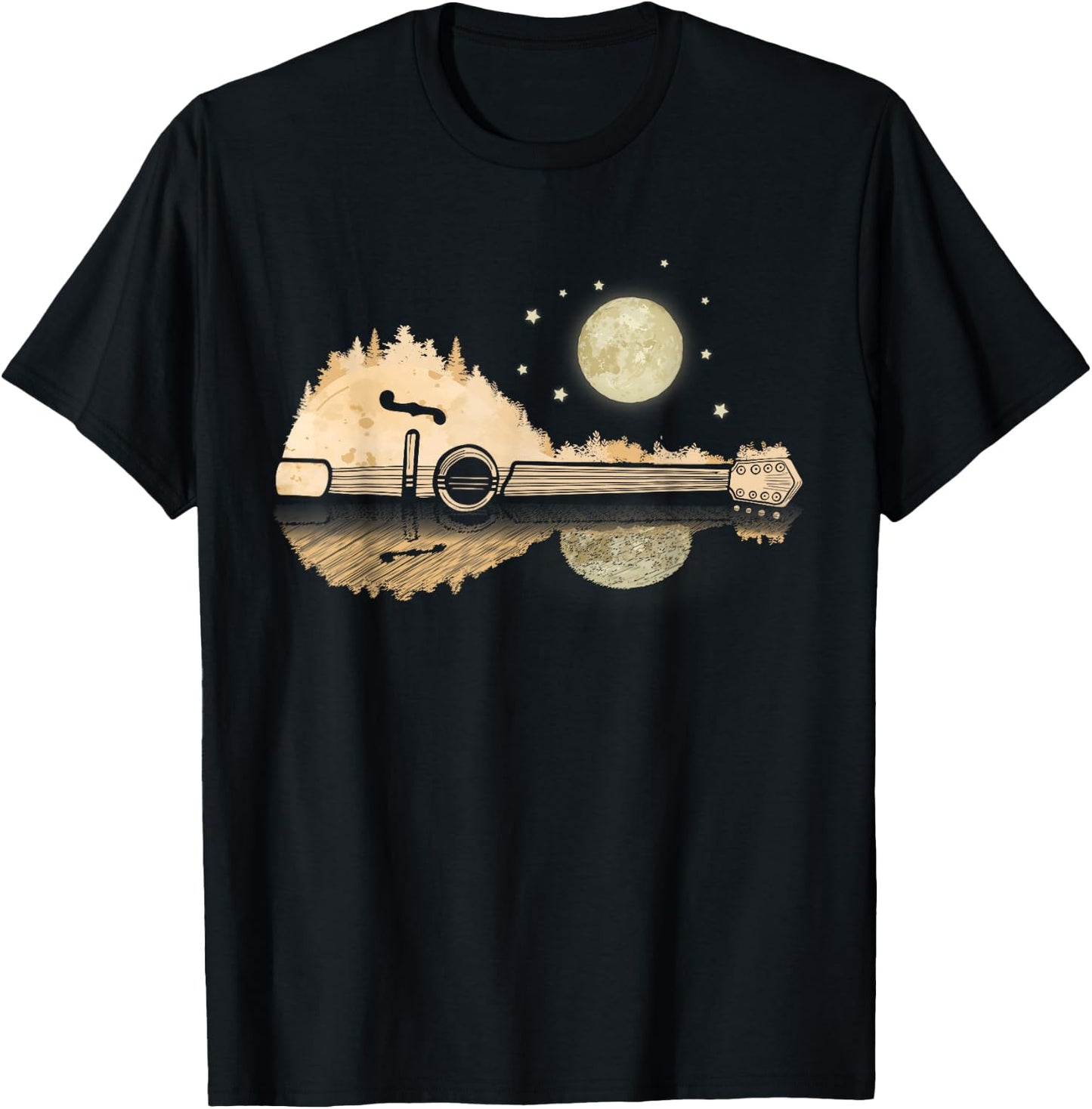 Mandolin Player Country Music Lover Bluegrass Mandolin T-Shirt - T-Shirt | Black