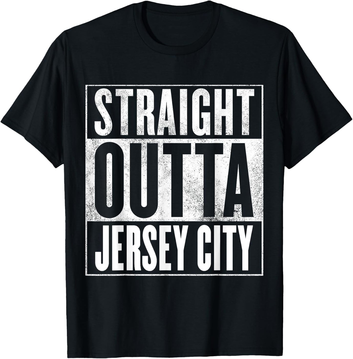 Jersey City - Straight Outta Jersey City T-Shirt - T-Shirt | Black