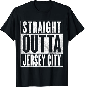 Jersey City - Straight Outta Jersey City T-Shirt - T-Shirt | Black