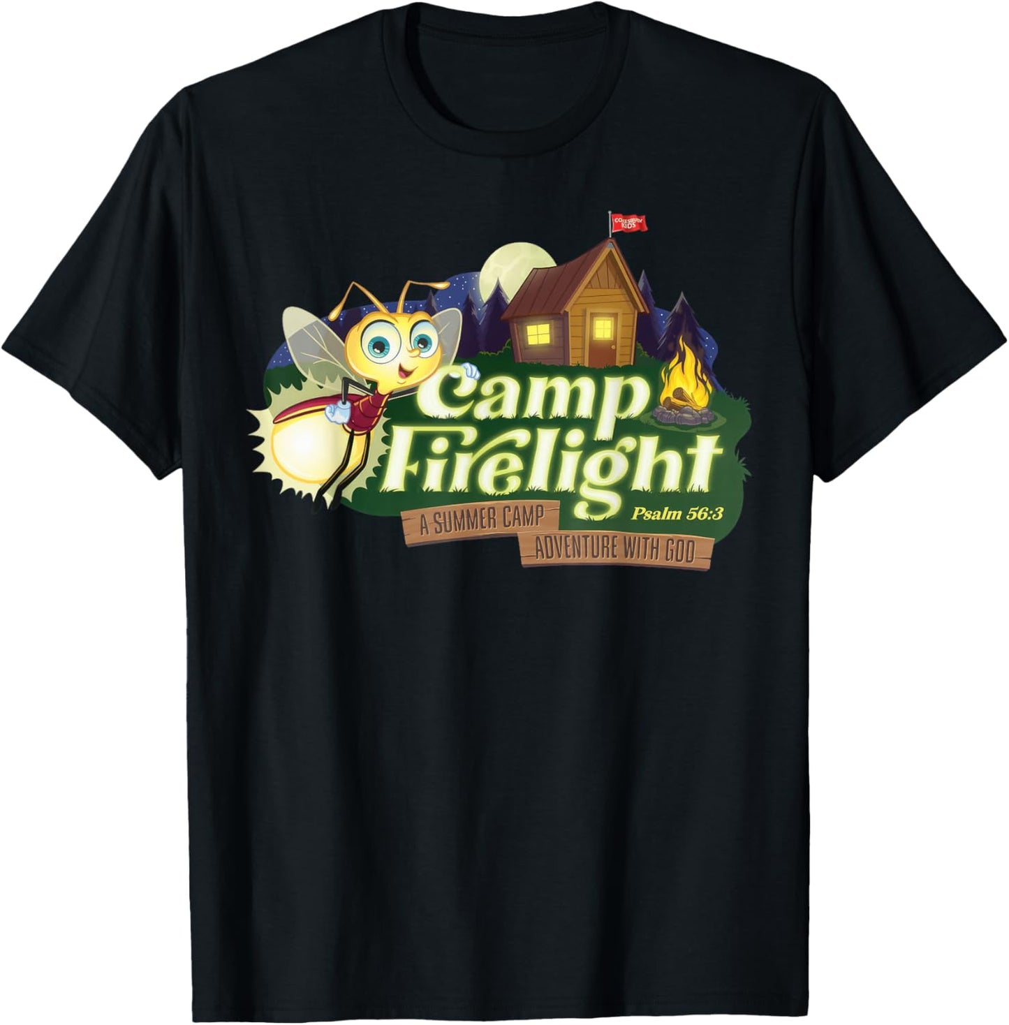 Summer Camp Fightlight VBS 2024 Christian Bible Faith T-Shirt - T-Shirt | Black