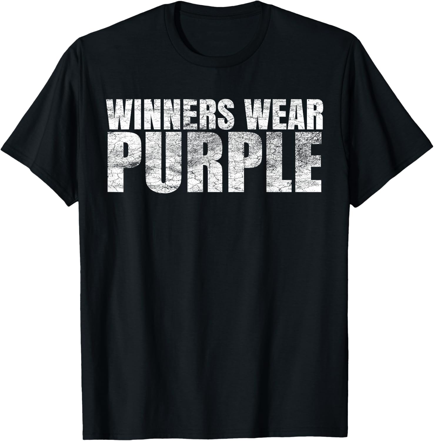 Winners Wear Purple Color War Camp Team Game Competition T-Shirt - T-Shirt | Black