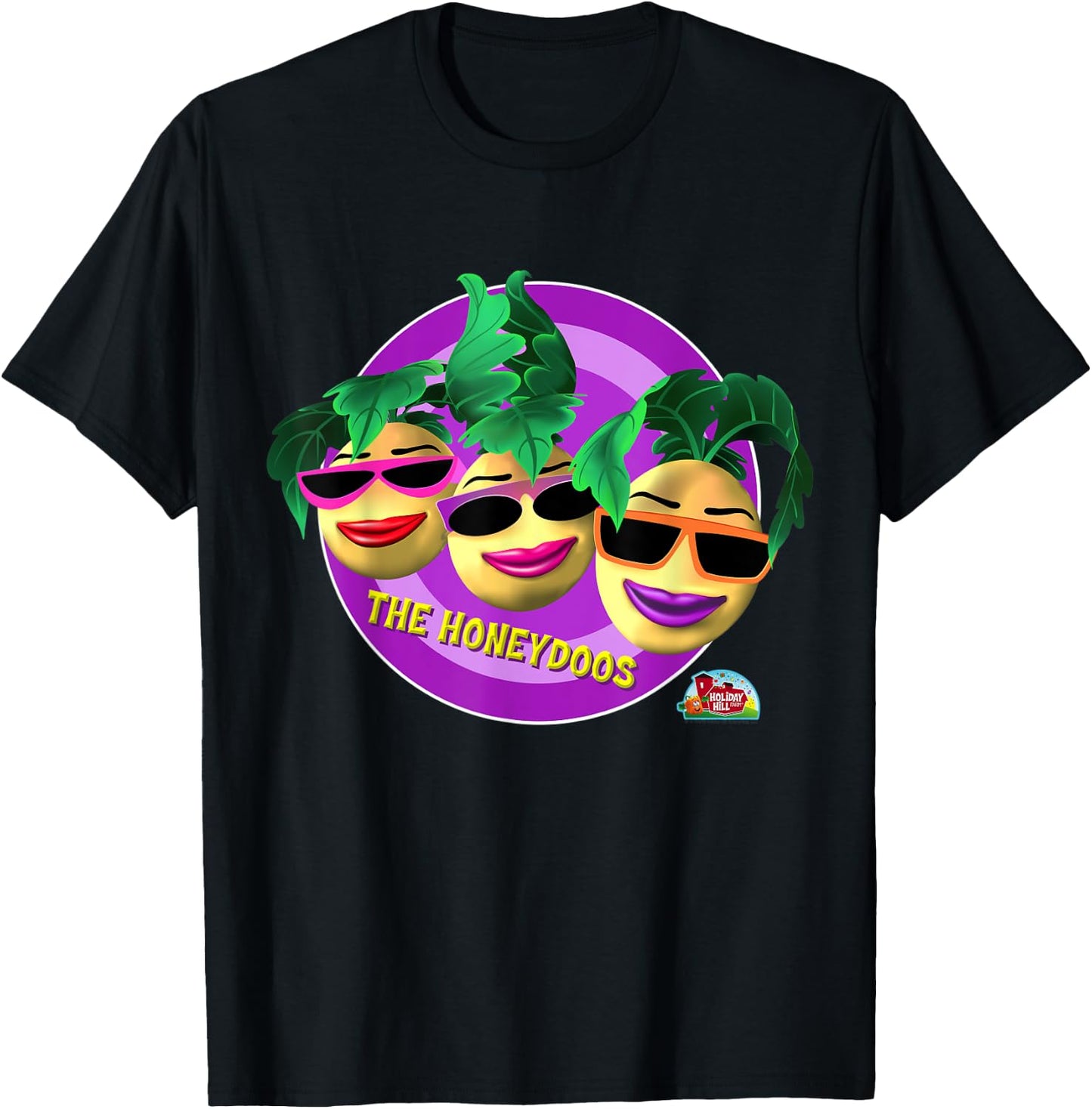 Spookley the Square Pumpkin The Honeydoos Character T-Shirt - T-Shirt | Black